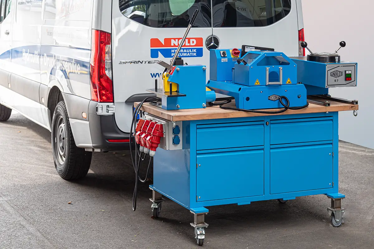 mobiler Schlauchservice für Hydraulikanwendungen